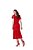 Vestido midi renda peplum, aplicação de guipir, decote redondo Fascínius 3.00340 - Imagem 2