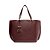 Bolsa Shopping Vermelha Arezzo Couro Abraccio Grande • AREZZO - Imagem 1