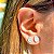 Brinco Top Gota Cravejado com Zircônia Branca - Prata 925 • SANTA PRATA - Imagem 3