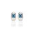 Brinco Argola com Quadrado de Cristal Topázio Azul - Prata 925 • SANTA PRATA - Imagem 1