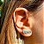 Brinco Ear Cuff Cristal Paraíba Redondos - Banho de Ródio Branco • SANTA PRATA - Imagem 3