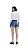 Short Jeans Feminino Barra A Fio Azul • HERING - Imagem 3
