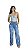 Calça longa reta jeans brilhos • OPEN - Imagem 2