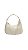 Bolsa Tiracolo Média Ondulada Platino Branca • ANACAPRI - Imagem 1