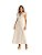 Vestido Longo Godê Com Cinto Listrado • Sommer Branco - Imagem 1