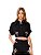 Camisa Feminina Alfaiataria Em Linho Bordada • Open Preto - Imagem 1
