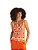 Regata Feminina Slim Estampada • Sommer Laranja - Imagem 1