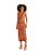 Vestido Slim Decote V Estampado • Sommer Laranja - Imagem 4