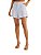 Short Feminino Alfaiataria Linho Barra Dobrada • Sommer Azul - Imagem 1