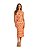 Vestido Slim Acinturado Estampado • Sommer Laranja - Imagem 1