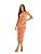 Vestido Slim Acinturado Estampado • Sommer Laranja - Imagem 2