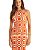 Vestido Slim Acinturado Estampado • Sommer Laranja - Imagem 4