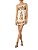 Vestido Curto Floral Mali Off White • Farm Bege - Imagem 1