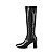 Bota Mississipi Cano Longo Feminina Salto Bloco Preto - Imagem 7