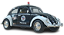 Volkswagen Fusca da Polícia com Fricção (sem caixa) - Imagem 1