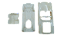 HTC - Peças para Chevrolet Corvette anos 50 - 1/24 - Imagem 1