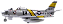 ADMIRAL TOYS - North American F-86E Sabre Captain Clifford Jolley "Jolley Roger" (FU-834) - 1/18 - Imagem 2