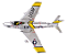 ADMIRAL TOYS - North American F-86E Sabre Captain Clifford Jolley "Jolley Roger" (FU-834) - 1/18 - Imagem 3