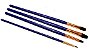 HUMBROL - FLAT BRUSH PACK - CONJ. 4 PINCEIS CHATOS (3mm 5mm 7mm 10mm) - Imagem 2