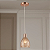 Lustre Pendente Mooca Rose Gold em Vidro E27 – Luminária Retrô Moderna para Sala, Cozinha e Balcão - Imagem 3