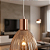 Lustre Pendente Mooca Rose Gold em Vidro E27 – Luminária Retrô Moderna para Sala, Cozinha e Balcão - Imagem 2