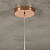 Lustre Pendente Moema Rose Gold em Vidro E27 – Luminária Retrô Moderna para Cozinha e Balcão - Imagem 4