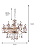 Lustre Maria Tereza Nice 12 Braços de Cristal Legítimo E14 – Candelabro Clássico Luxuoso para Sala de Jantar - Imagem 9