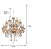 Lustre Maria Tereza Nice 18 Braços de Cristal Legítimo E14 – Candelabro Clássico Luxuoso para Sala de Jantar - Imagem 5