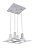 Lustre Sala de Jantar Pendente Cozinha Vidro 4 Lampadas E27 Bivolt - Imagem 2