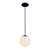 Lustre Pendente Vidro Globo Jabuticaba Balcão Cozinha Quarto Sala Chelsea 1 Lâmpada E27 Bivolt - Imagem 4