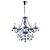 Lustre Cristal Sala de Jantar Legítimo Candelabro Maria Tereza 5 Braços Luxo Fumê - Imagem 1