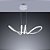 Lustre Sala Pendente Quarto Moderno Led Curvas 42W Sala Quarto Cozinha Bivolt Twisted M2 Bivolt - Imagem 4