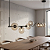 Pendente Jabuticaba Line Retangular 7 Globos Vidro Âmbar Moderno Lustre G9 Bivolt para Sala de Jantar Gourmet - Imagem 8