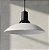 Lustre Sala Pendente Cozinha Chapéu em Vidro Ice Preto 30 cm Design Moderno Altura Ajustável - Imagem 2