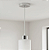 Lustre Pendente Track em Vidro Leitoso E27 Bivolt – Luminária Moderna para Sala e Quarto - Imagem 3
