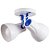 Spot Sobrepor Direcionável Duplo Octa Plus Branco/Azul 2xE27 Bivolt - Design Moderno Quato/Sala - Imagem 1