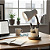 Luminária Organizadora de Mesa Cinza Estudo e Home Office Bivolt E27 - Imagem 1