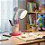 Luminária Organizadora de Mesa Rosa Pink Estudo e Home Office Bivolt E27 - Imagem 1