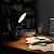 Luminária Organizadora de Mesa Preta Estudo e Home Office Bivolt - Imagem 3