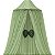 Dossel Tenda Mosquiteiro - Verde - Com Pingente Folhas - Imagem 1