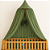 Dossel Tenda Mosquiteiro - Verde com Folhas - Imagem 1
