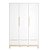 Guarda-Roupa 3 Portas Cozy - Branco / Carvalho - prontaentrega - Imagem 7