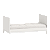Conjunto - Berço Cozy 2 em 1 + Cômoda Cozy - Branco Com Carvalho - prontaentrega - Imagem 9