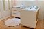 Conjunto - Berço Cozy 2 em 1 + Cômoda Cozy - Branco Com Carvalho - prontaentrega - Imagem 3