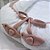 Ninho Básico - Malha Jacquard - Branco / Rose Tan - Cordão Tricot - Pingente Passarinho - Imagem 3