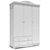 Guarda Roupa 3 Portas - Nantes - Branco Fosco - Imagem 1
