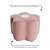 Puff Flor - Rodizio - Linho Rosa - Tecido 107A - Imagem 2