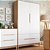 Guarda-Roupa Tomi - 2 Portas- Carvalho Com Branco - Imagem 2