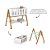 Mini Berço Sissi - Branco Soft / Eco Wood - 61360 - prontaentrega - Imagem 4