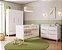 Quarto Completo - Cozy - Berço + Cômoda 6 Gavetas + Roupeiro 3 Portas - Branco Com Carvalho - BRINDE: Poltrona Sonhos com Puff e Balanço: Tecido Linho Bege - prontaentrega - Imagem 2